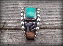 Turquoise brand ring